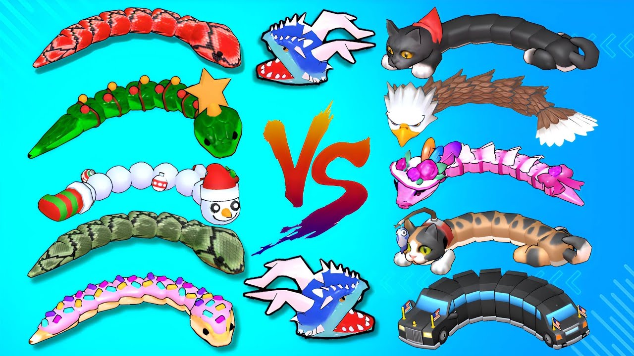 Amazing 😍 New Update Full Tight Gameplay Video 😁🐍 Comman Snake Vs VIP Snake 🐍👏 Snake Clash #404