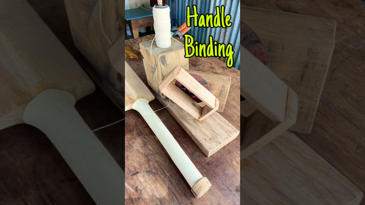 How to threading / binding cricket bat handle | DIY