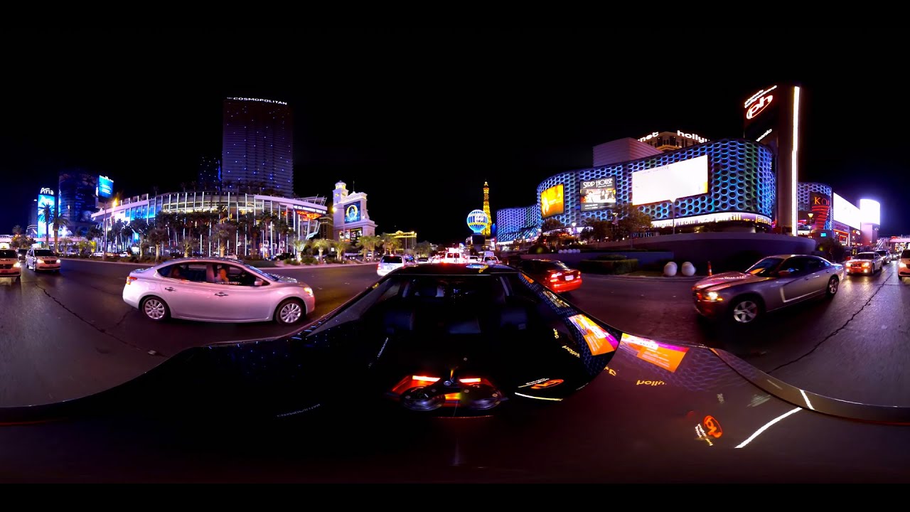 360° Video - Las Vegas at Night - 4K