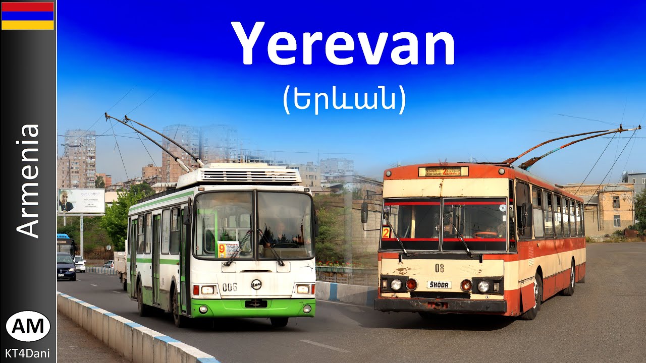 【4K】YEREVAN TROLLEYBUS (2023)