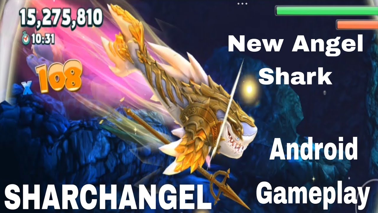Новый игровой процесс Angel Shark SHARCHANGEL | HUNGRY SHARK WORLD для Android