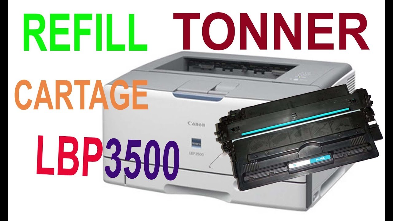 How to refill toner cartage canon lbp 3500 printer || Canon