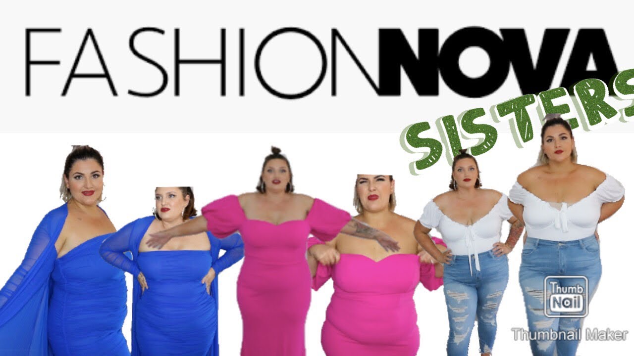 SAME PLUS SIZE OUTFITS, DIFFERENT BODY SHAPES!! | Fashion Nova Curve - Hourglass V Pear SISTERS!!