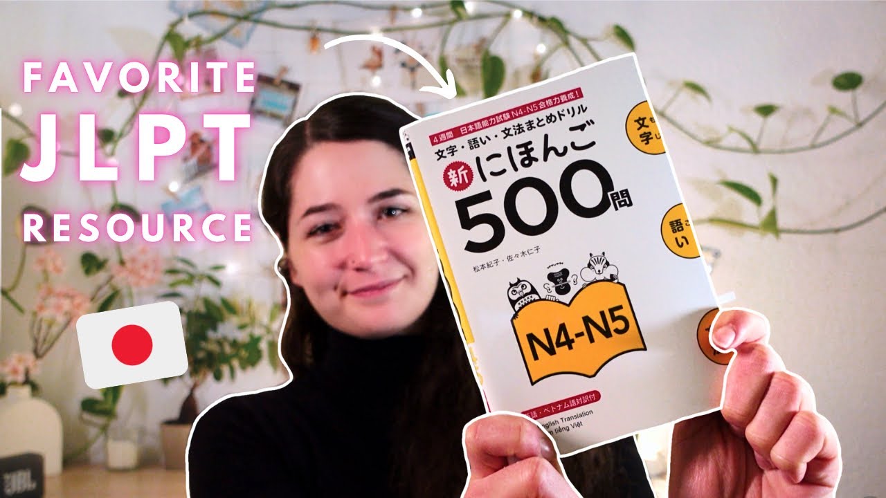 MY FAVORITE JLPT N4 PREP BOOK 📖✨ | 新にほんご５００問 N4-N5 review
