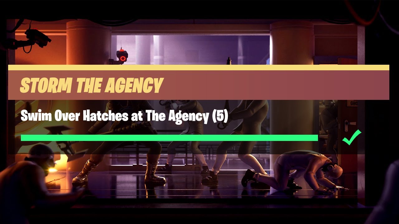 Swim Over Hatches at The Agency (5) - Fortnite Storm The Agency Challenges