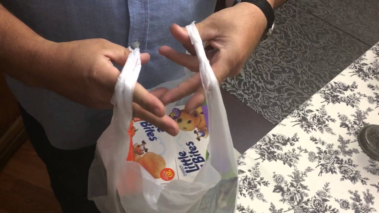 Best way to tie a groceries bag