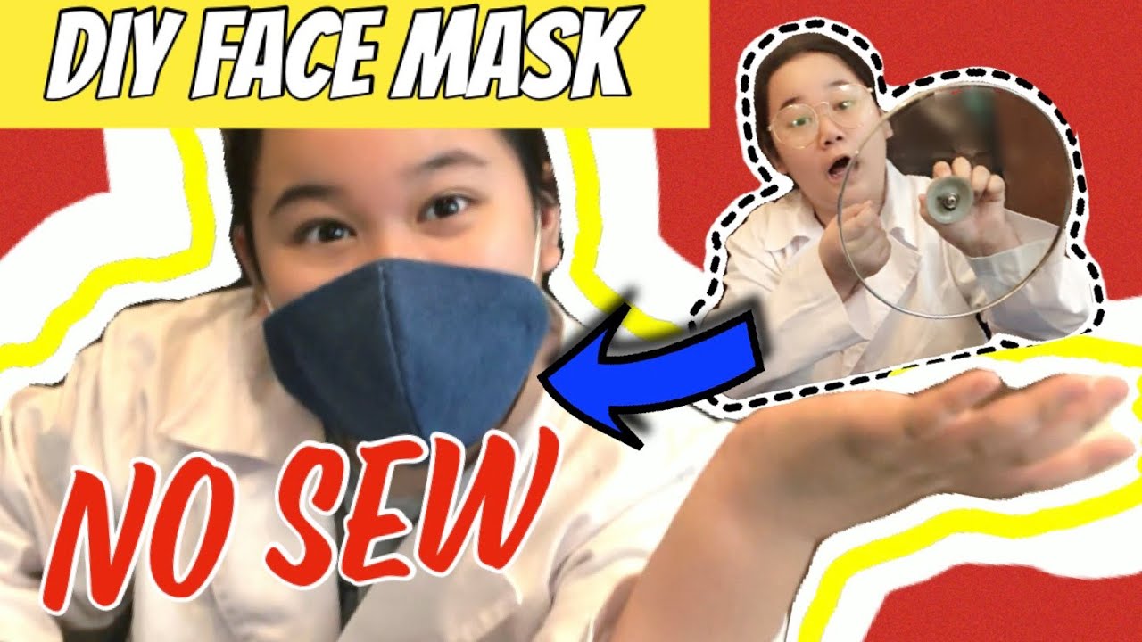 How to Make a Kids Face Mask with a Filter Pocket  | 【DIY Face Mask No Sewing Machine】