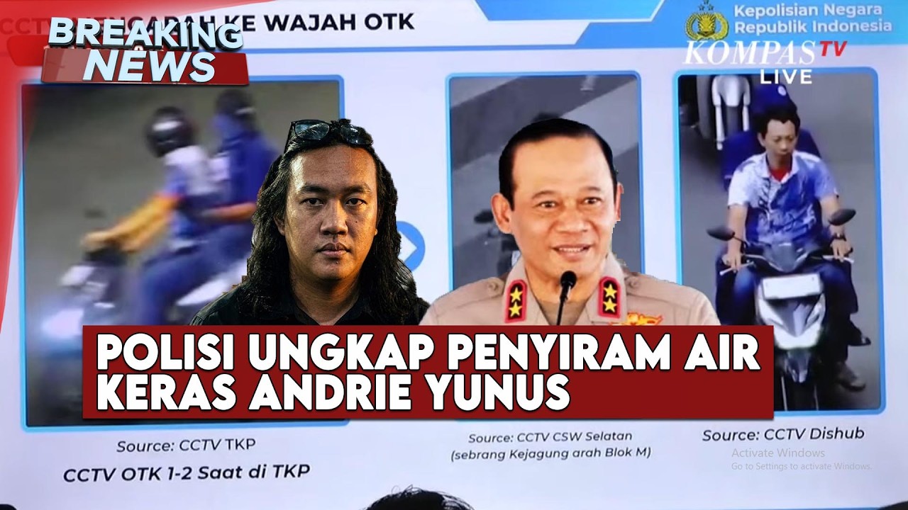 BREAKING NEWS – Polisi Umumkan Pelaku Penyiraman Air Keras ke Andrie Yunus