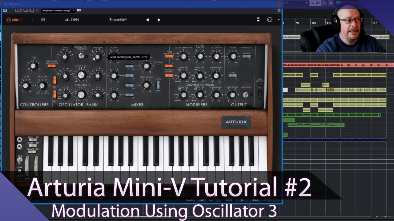 Arturia Mini-V VST Walkthrough Ep. 02 - Modulation Using Oscillator 3