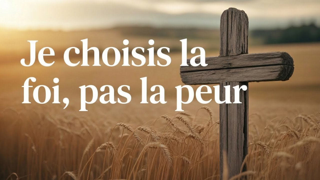 Je choisis la foi, pas la peur