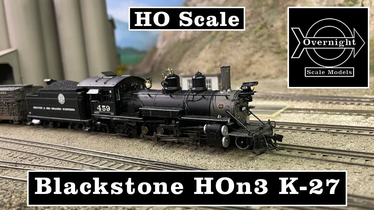 HOn3 Scale D&RGW Blackstone K-27 #459 w/ Tsunami 2