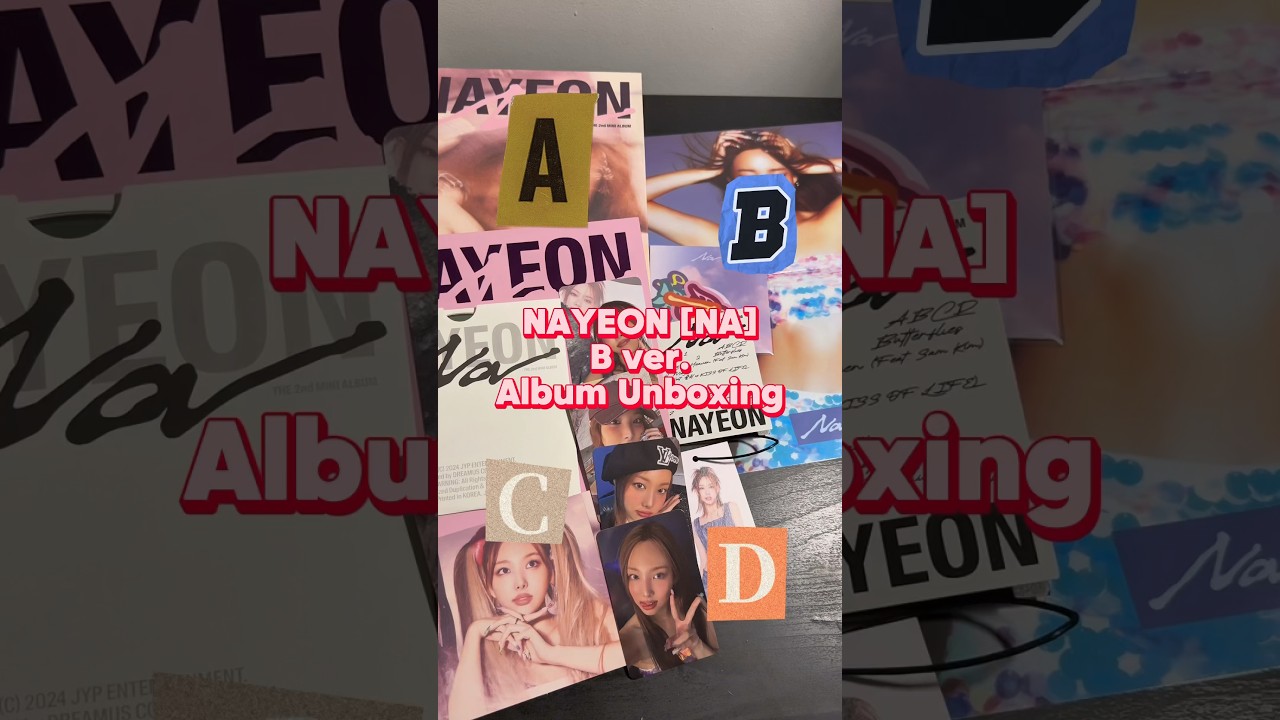NAYEON [NA] B ver. Album Unboxing🎀 #kpop #nayeon #albumunboxing #imnayeon #abcd #asmr