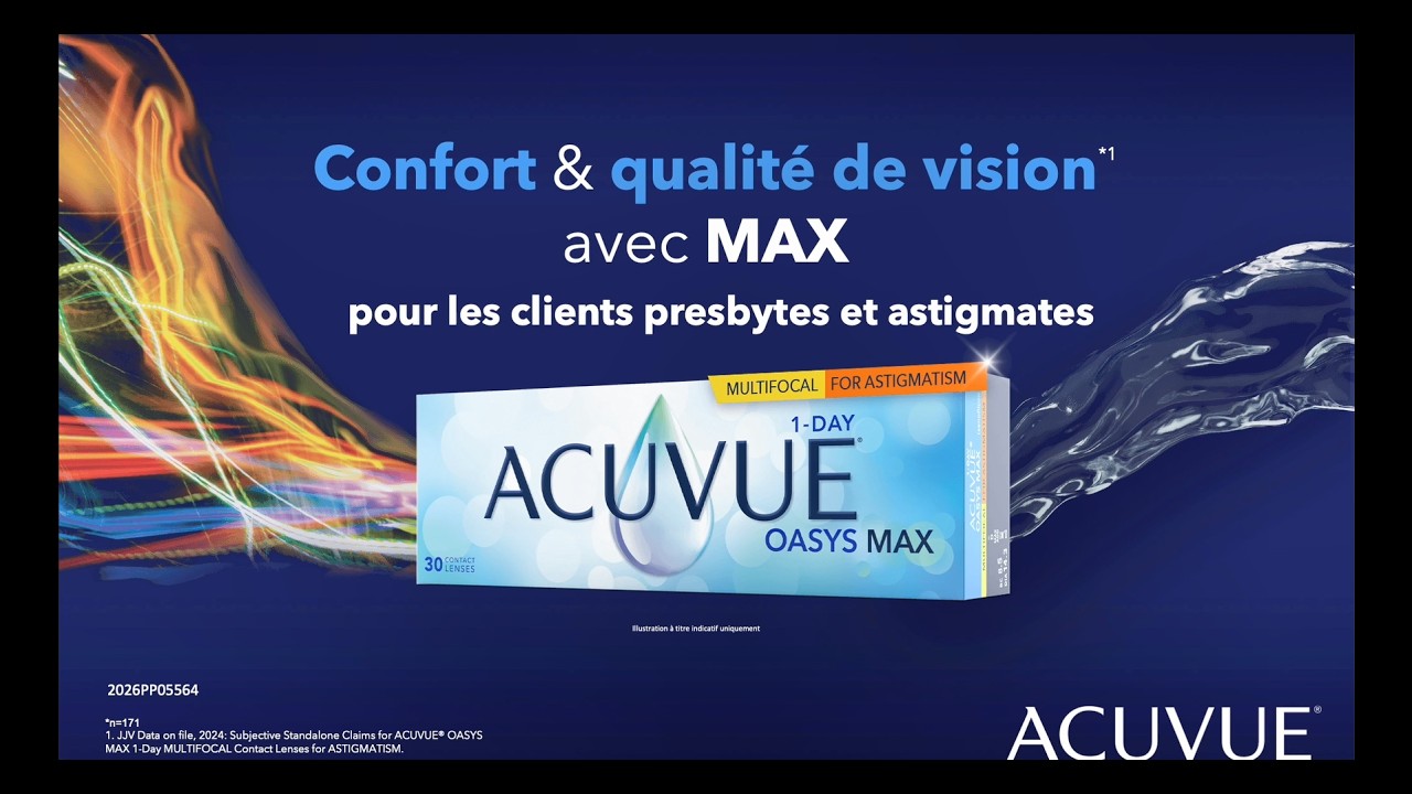 Webinaire ACUVUE® OASYS MAX 1-Day MULTIFOCAL for ASTIGMATISM