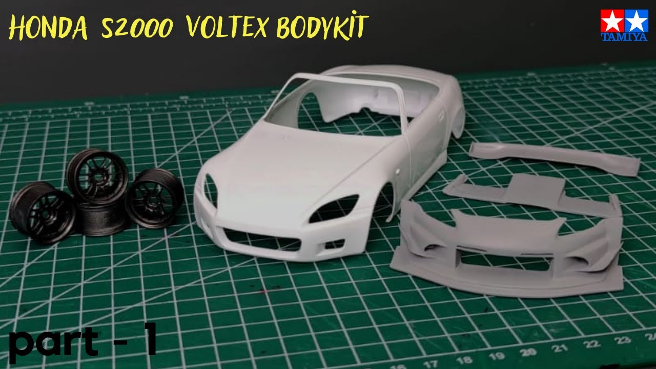 S2000 Voltex Body  /   Modified with Creality 3D Priter  /  S2k  /  Tamiya 1/24  -  Part  1