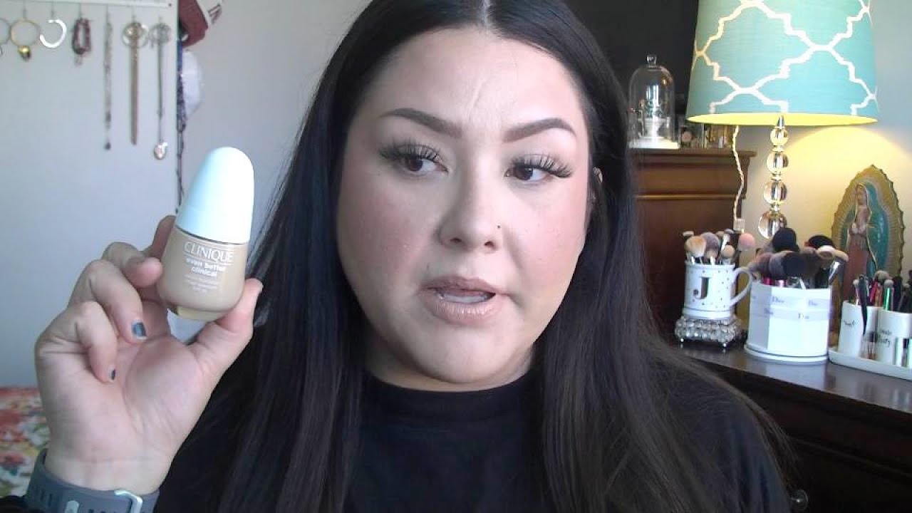 *NEW* CLINIQUE EVEN BETTER CLINICAL SERUM FOUNDATION! FIRST IMPRESSIONS!! DRY/ACNE PRONE SKIN
