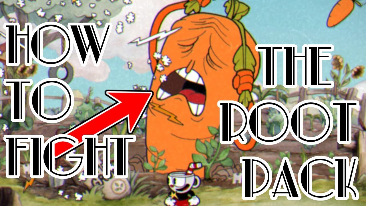 CUPHEAD - How to fight the vegetables - The root pack - TUTORIAL - Gameplay