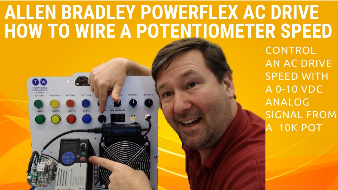 How to Add a Potentiometer Speed Control to an Allen Bradley Powerflex 525 AC Drive