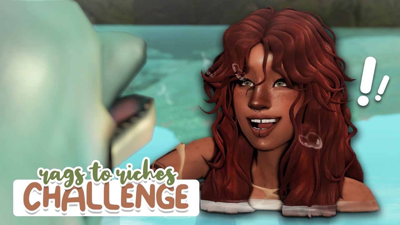 Приключения русалки 🧜&zwj;♀️ | Эп. 2 | Sims 4: Испытание &laquo;Из грязи в князи&raquo; на острове