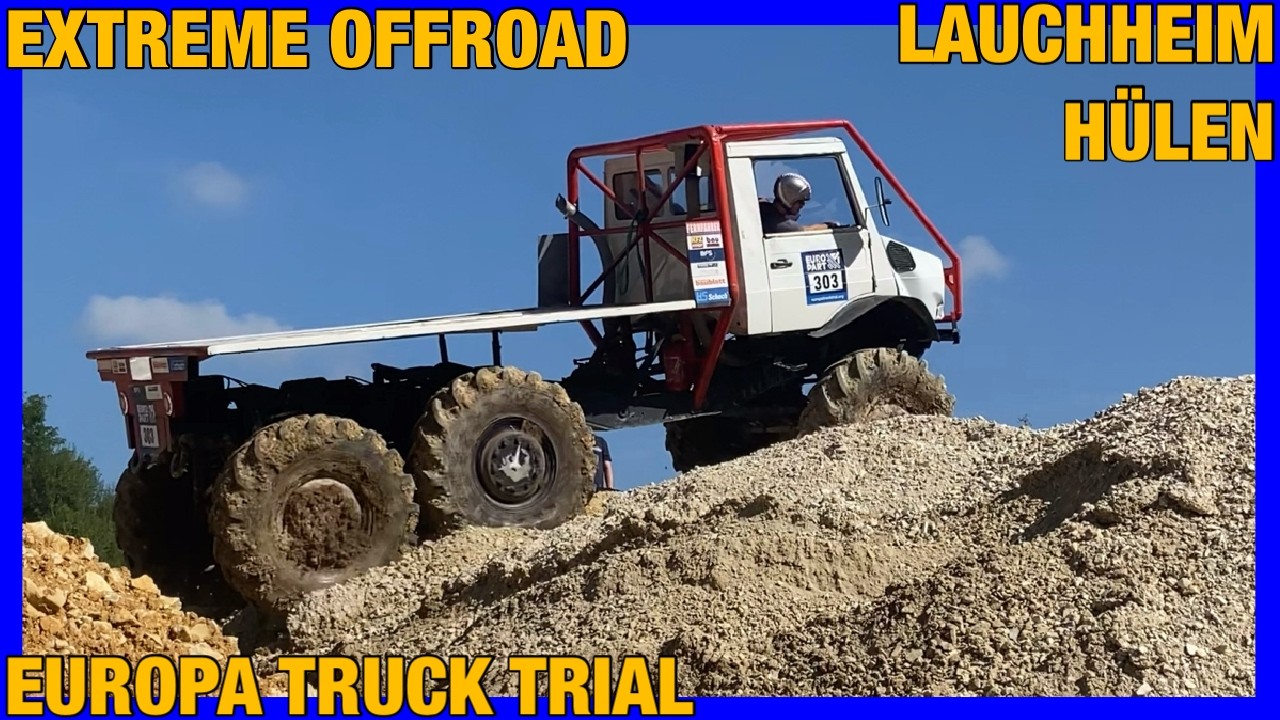 BEST EUROPA TRUCK TRIAL FROM THE EXTREME OFFROAD TRACK IN HÜLEN ON TRUCK TRIAL EUROPEAN CHAMPIONSHIP