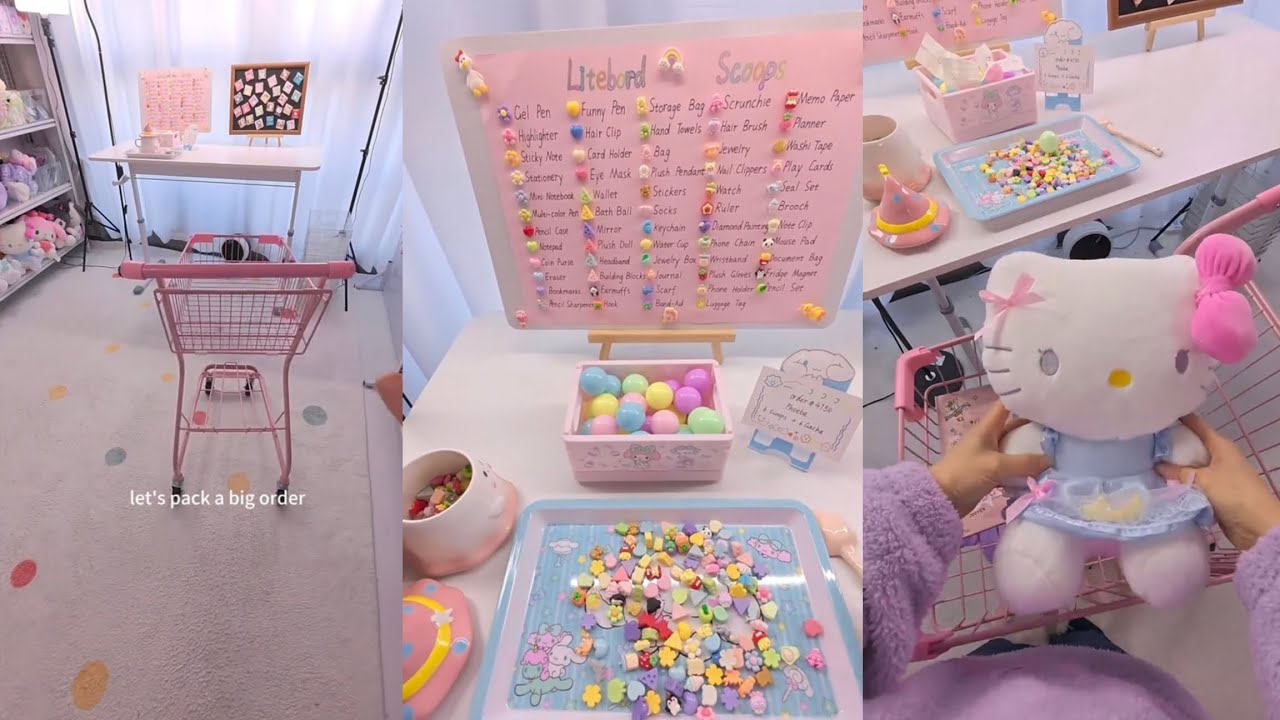 Packing Hello Kitty Orders ✨ Aesthetic ASMR Vibes | Satisfying & Cozy