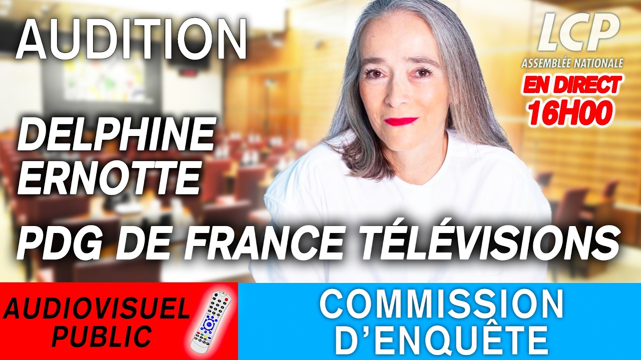 🔴 [DIRECT] Audiovisuel public : audition de Delphine Ernotte, PDG de France T&eacute;l&eacute;visions