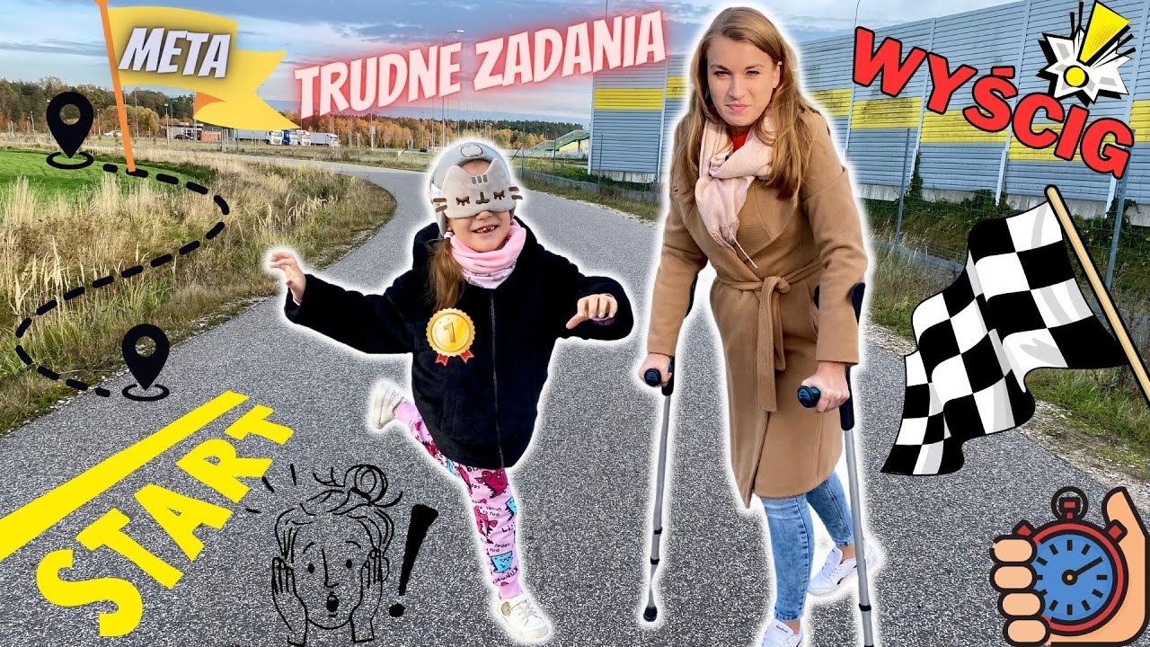 Która z nas szybciej dotrze do mety wygrywa🏁🏆 Challenge z utrudnieniami‼️ Mama VS Córka💖🤩
