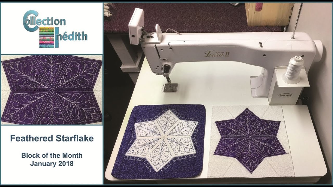 Quilt Block of the Month - January 2018 - Feathered Starflake - Collection Inédith