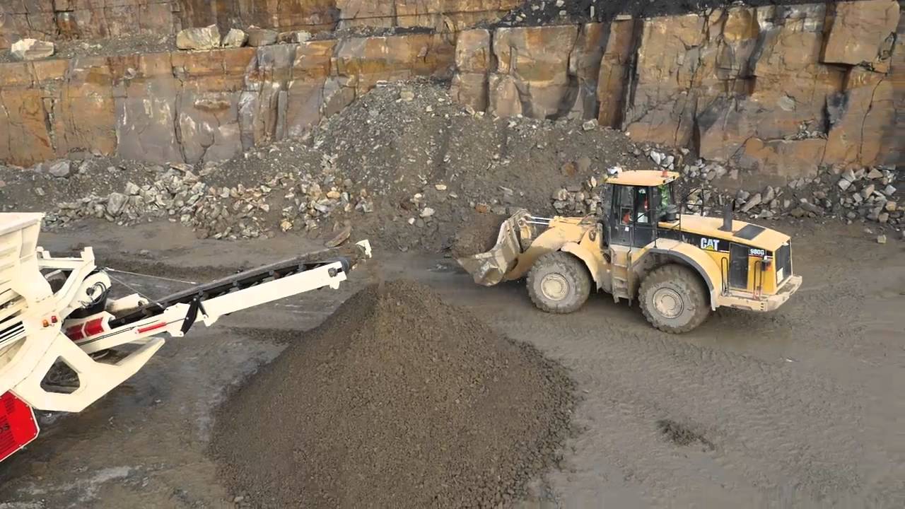 MDS M515 heavy duty trommel on grit stone