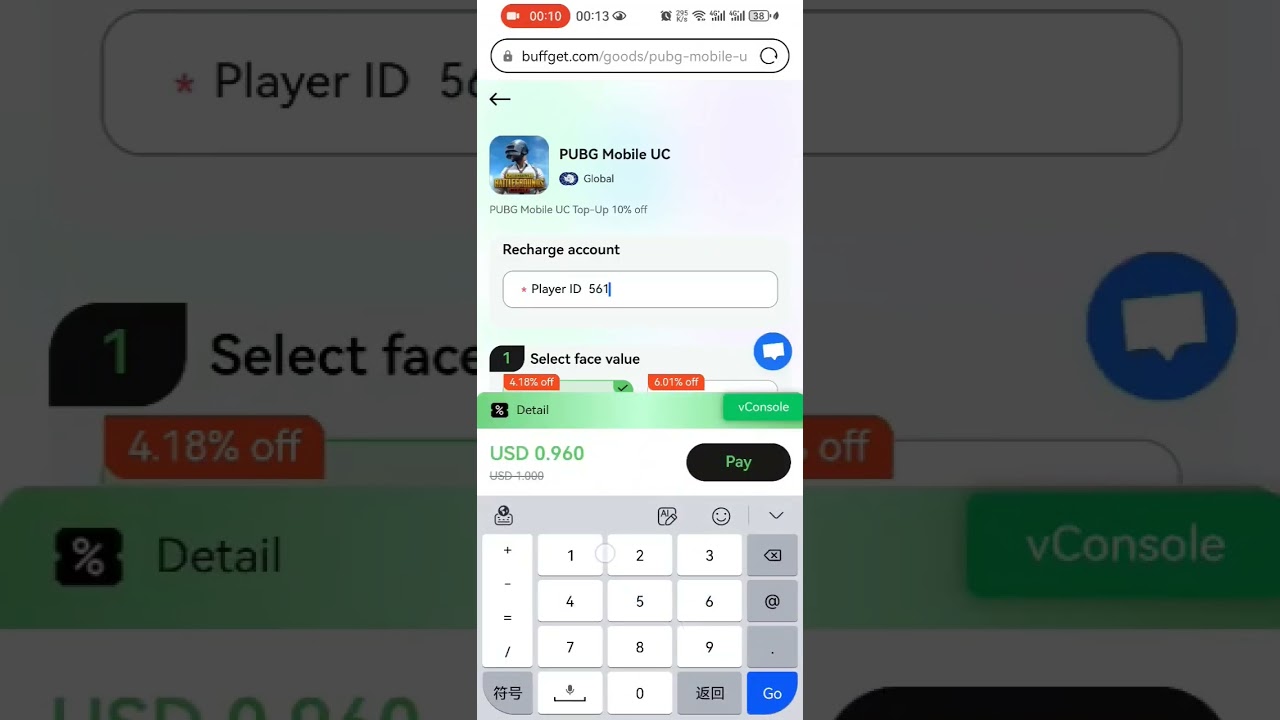 How to top up PUBG MOBILE UC using Bitcoin, cryptocurrency, and USDT #pubg #buffget
