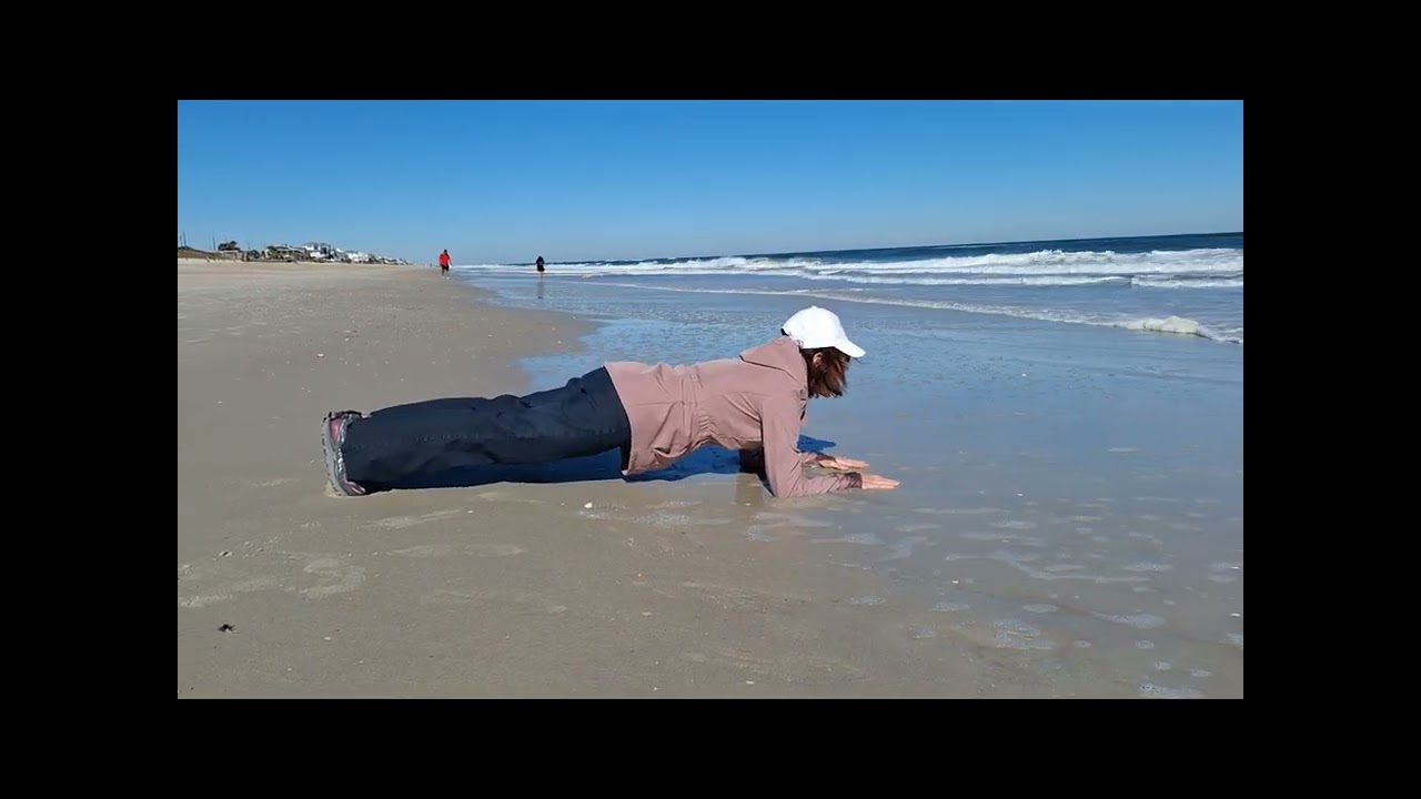 My New Year's Plank at the beach