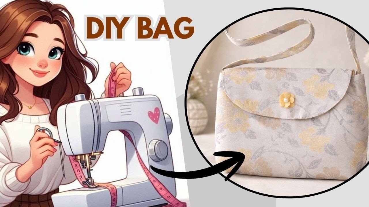 💝 Почему вы не превращаете старые ткани в милую сумку? ♻️ - Легкий DIY урок по шитью