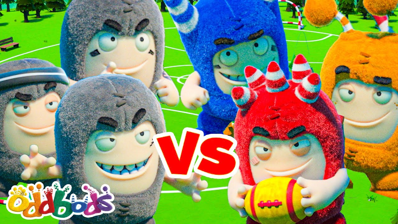 Oddball Goes for the Goal! 🏈💥| Oddbods Cartoons | Funny Cartoons For Kids