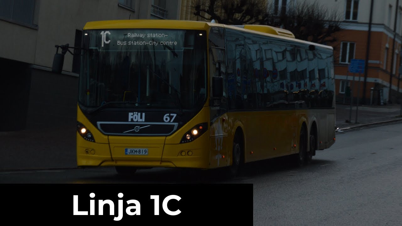 Turku Föli Linja 1C: Kauppatori - Linja-autoasema - Kauppatori