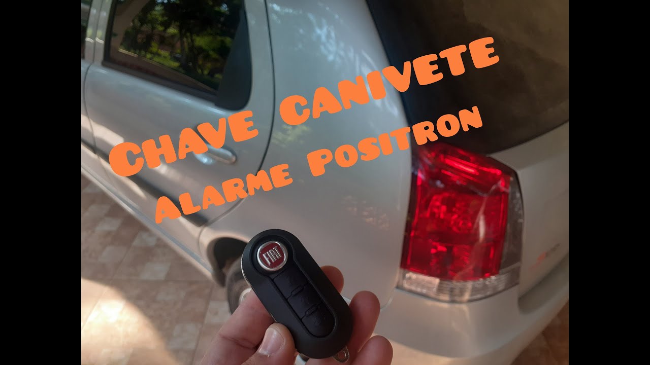 Chave canivete Palio Alarme Positron