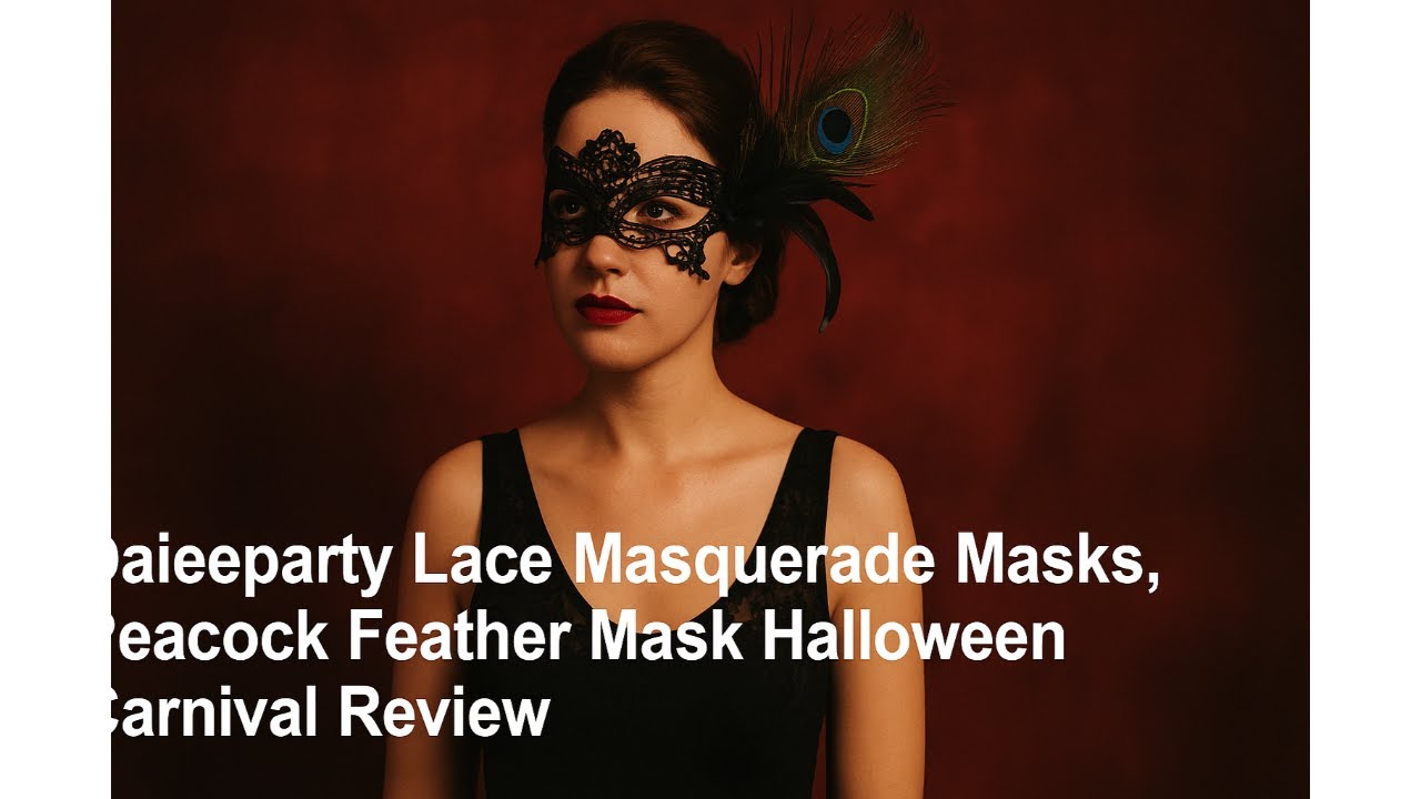 🎭 Daieeparty Lace Masquerade Masks, Peacock Feather Mask Halloween Carnival Review 🎭