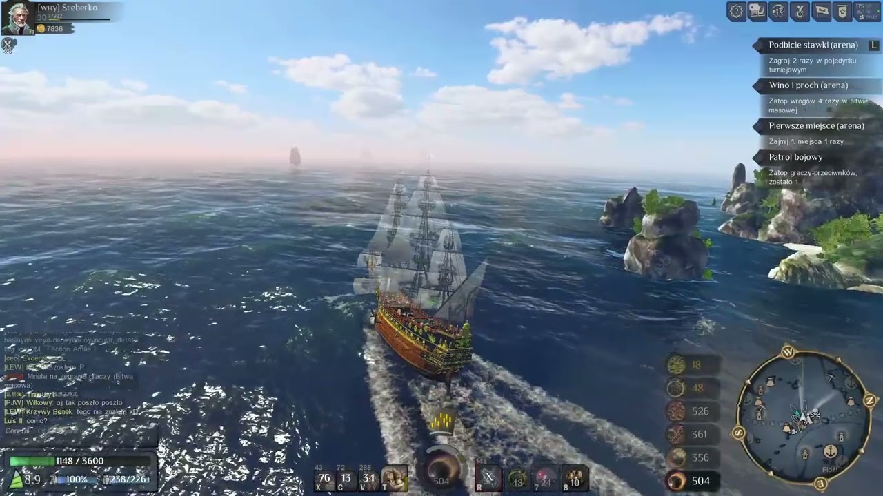 Battle with three successful boarding attempts