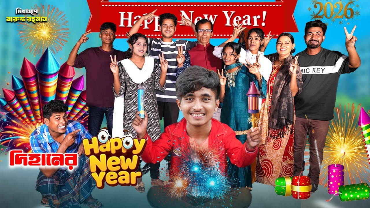 Dihaner Happy New Year | দিহানের হাঁপি নিউ ইয়ার | bengali fairy tales | dihan natok | bihar |