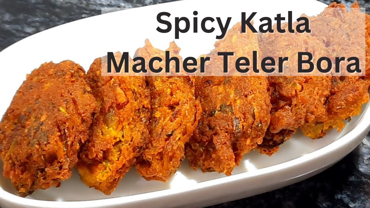 Katla Macher Teler Bora Delight: Crispy Fish Roe Fritters