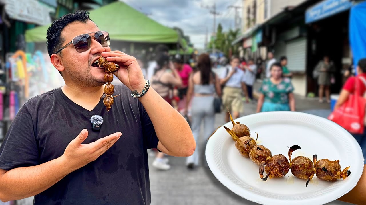 QUE RICA COMIDA DE PUEBLO en LA CALLE DEL SABOR | Santiago Nonualco