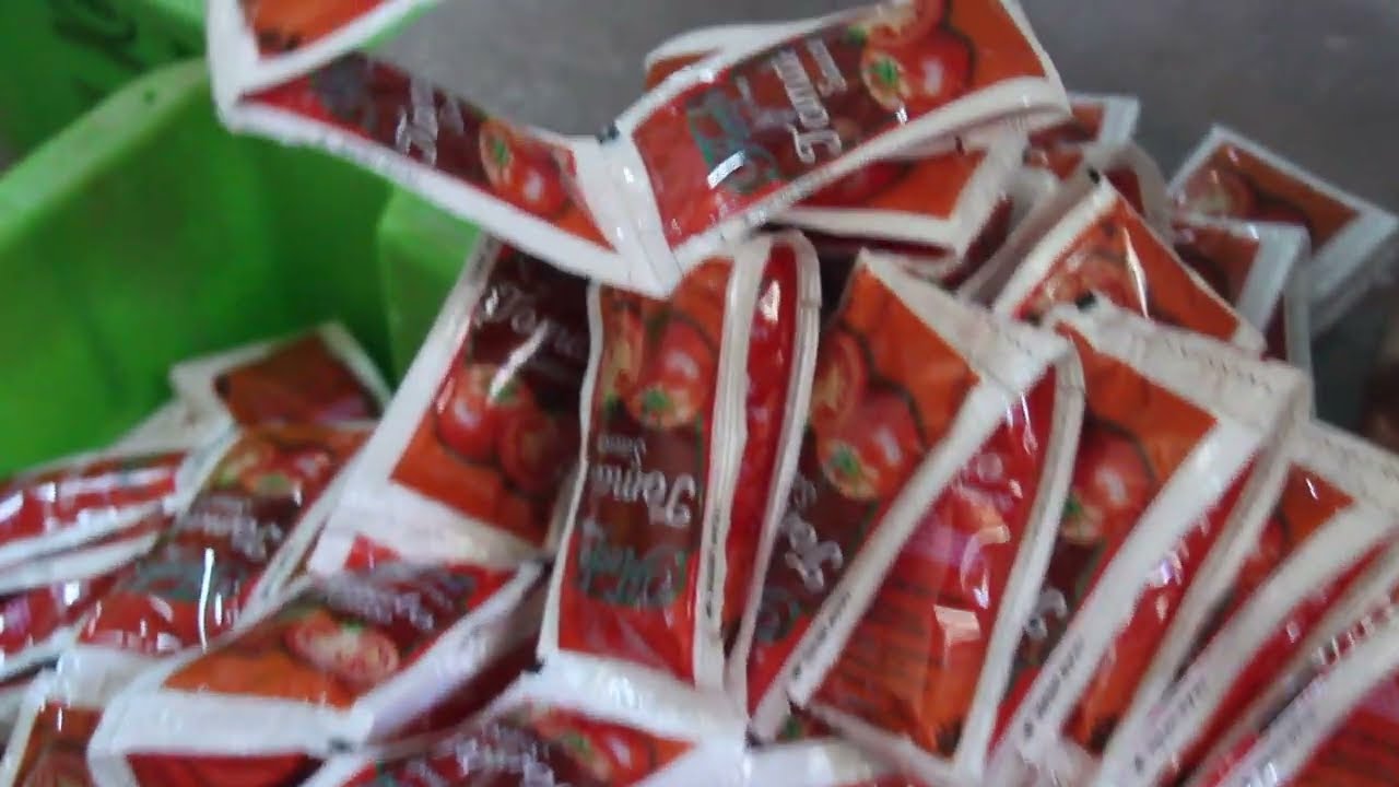 TOMATO SAUCE PACKAGING AND PROCESSING PROCESS