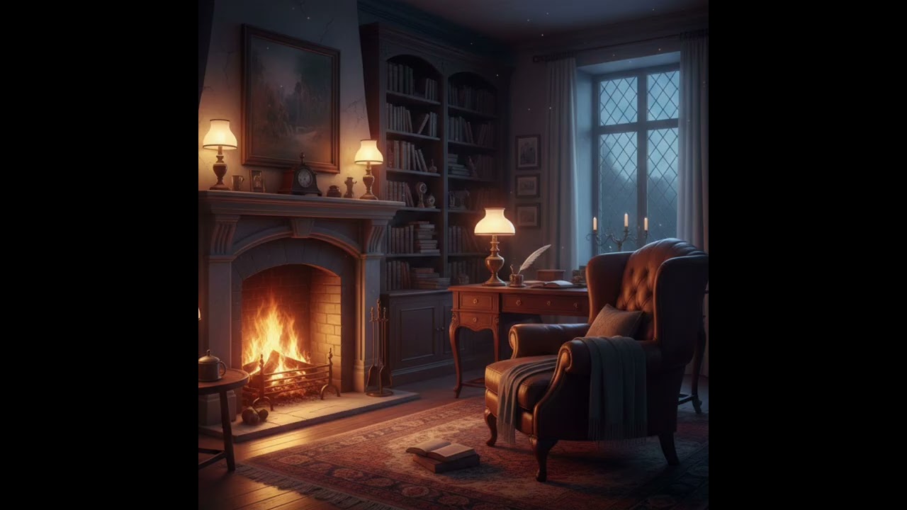 🔥 Cozy Fireplace Sounds for Studying | No Music