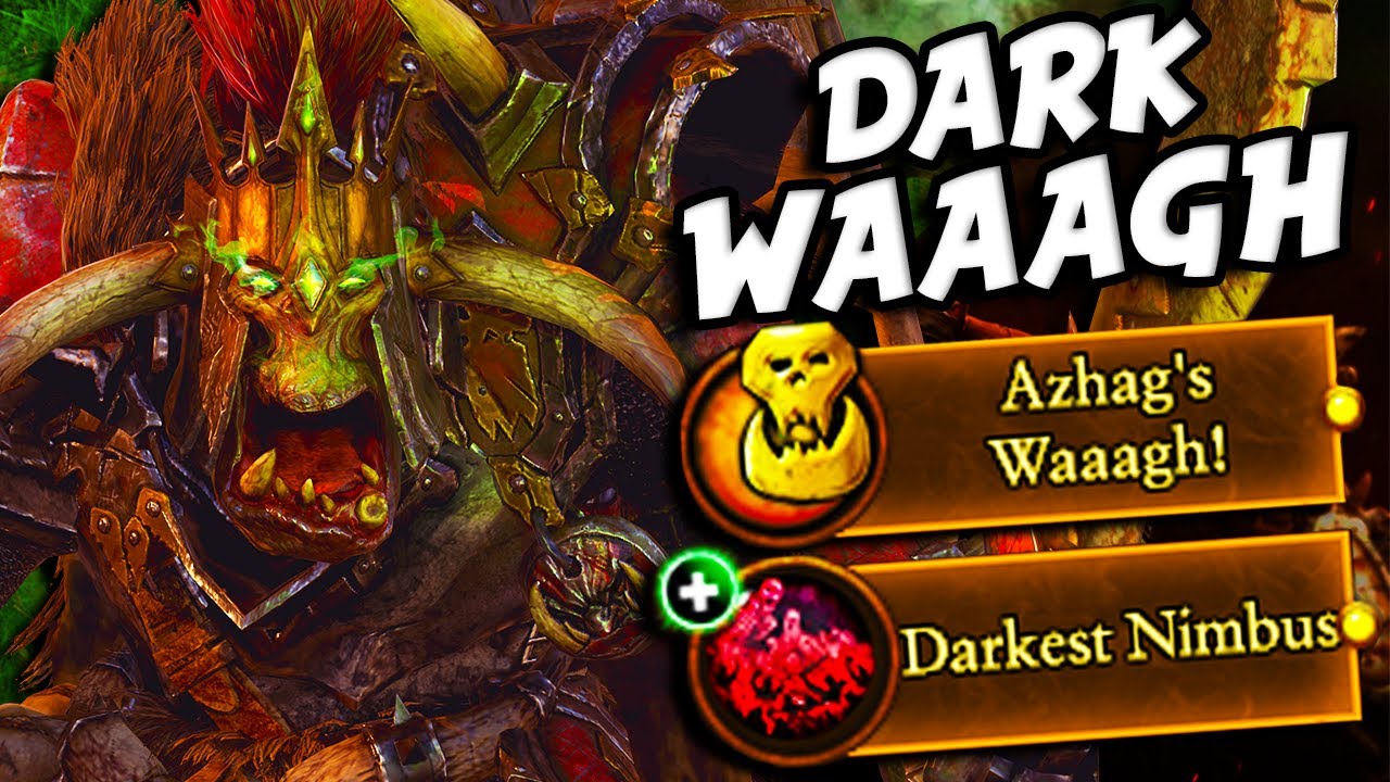 Wielding Dark Magic and Waaagh Fury as Azhag the Slaughterer in Total Warhammer 3