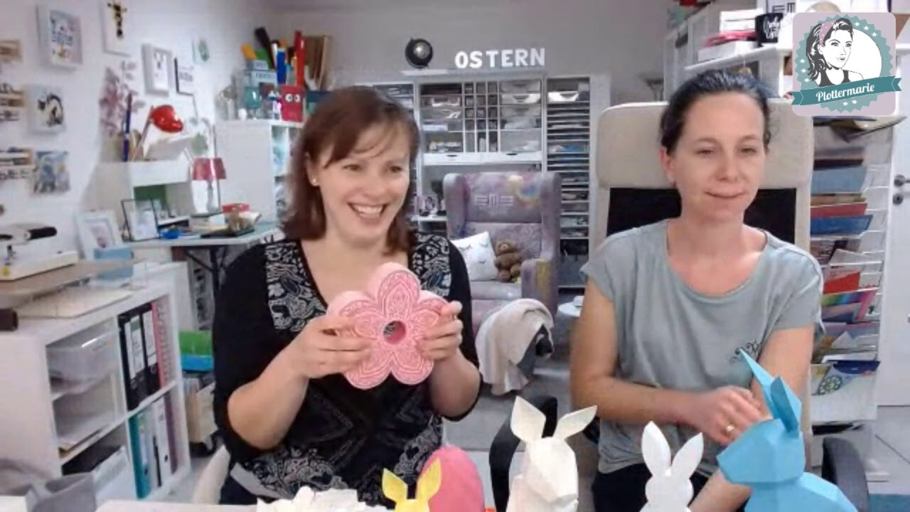 Papier plotten mit MiriamKreativ.de - Plottermarie live Plottersprechstunde