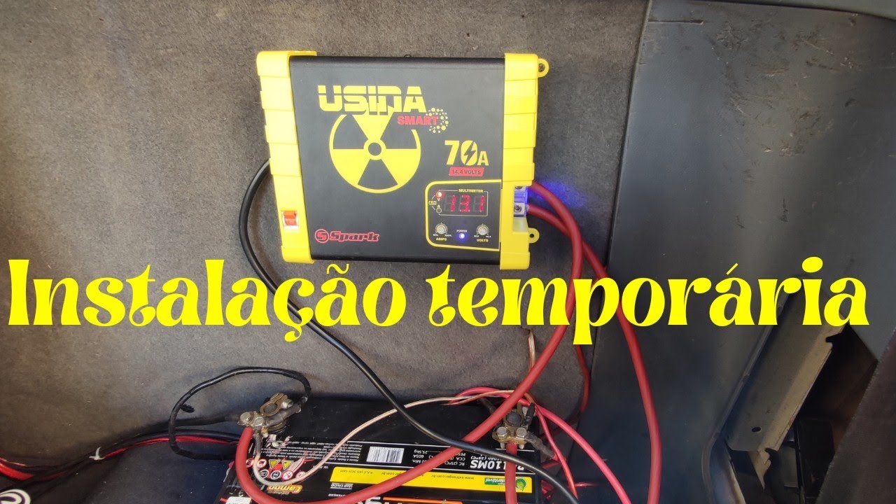 Instalação fonte usina 70ah na Saveiro