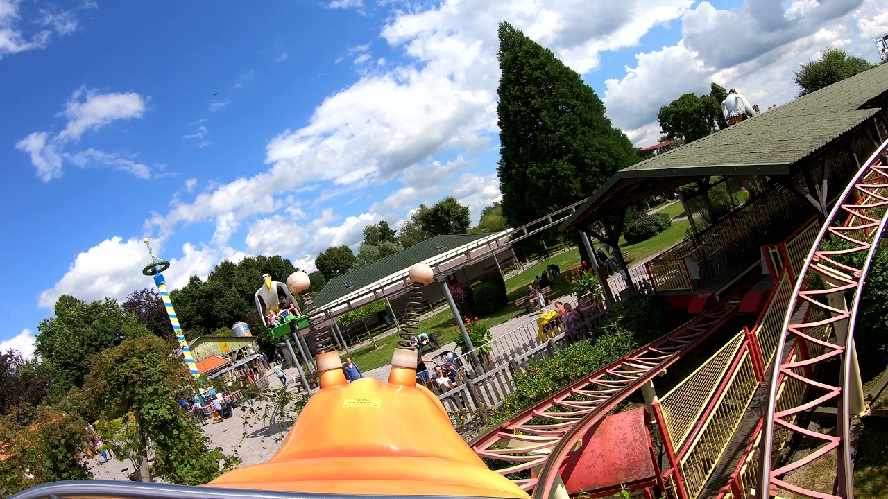 Holzwurm-Achterbahn - Jaderpark - Onride - 4K