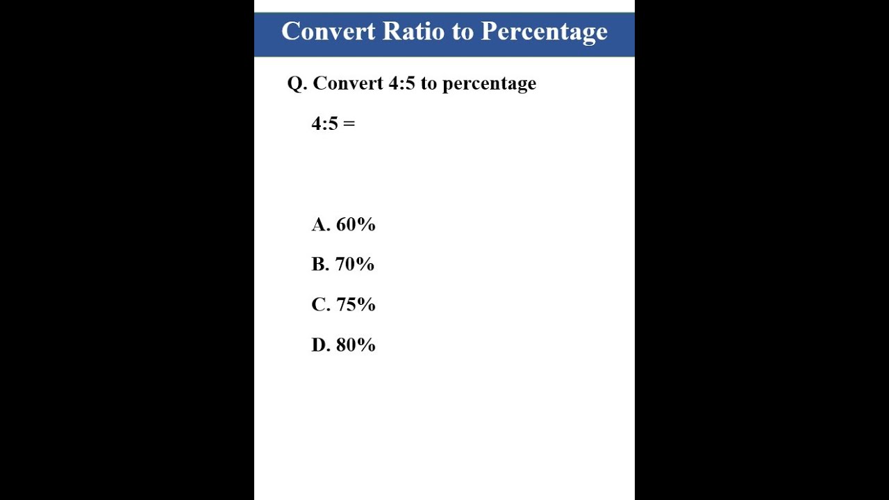 Ratio to Percentage Conversion #shorts #maths #ratio #percentage #mathematics