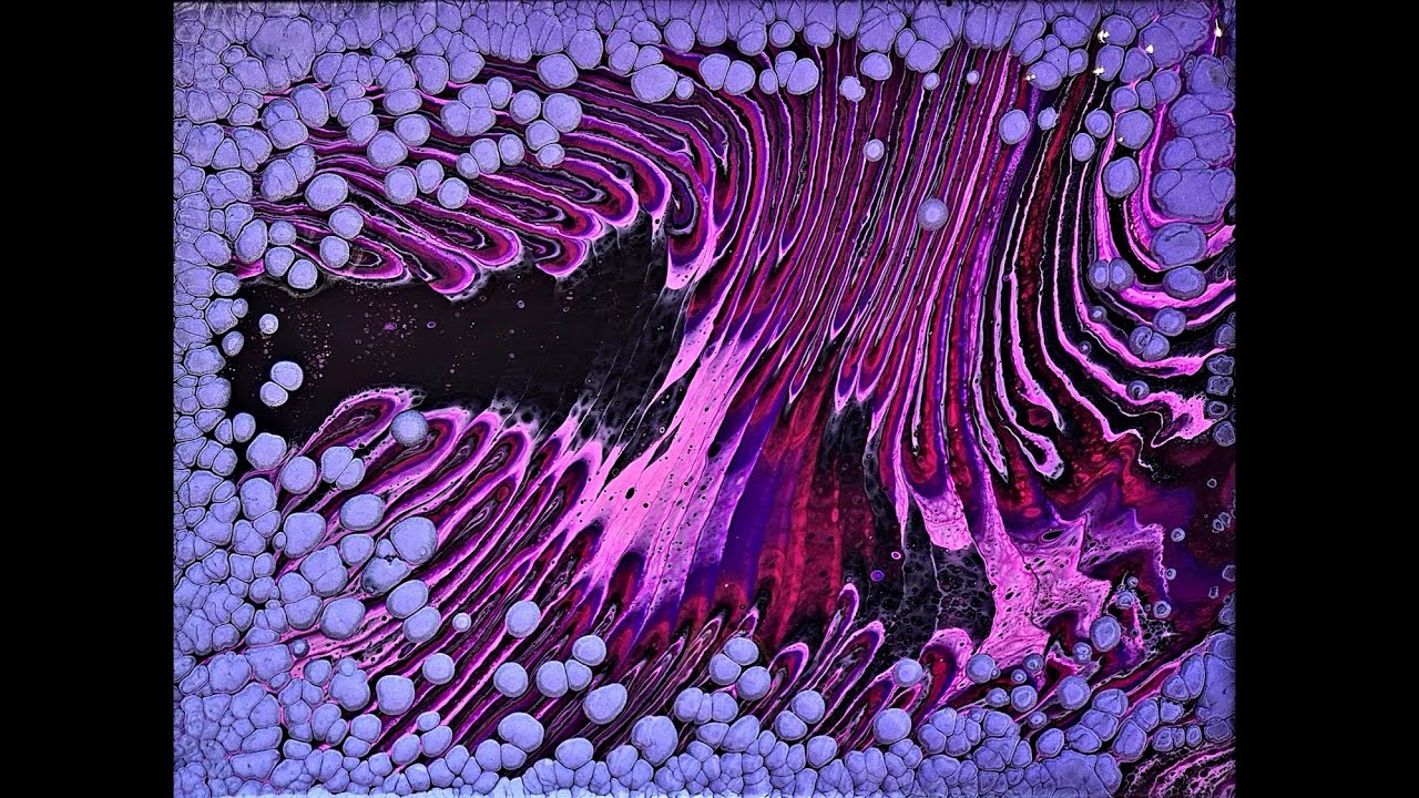 #885 Metallic Purple 'Pearl Pour' Using Decoart Extreme Sheen And Floetrol