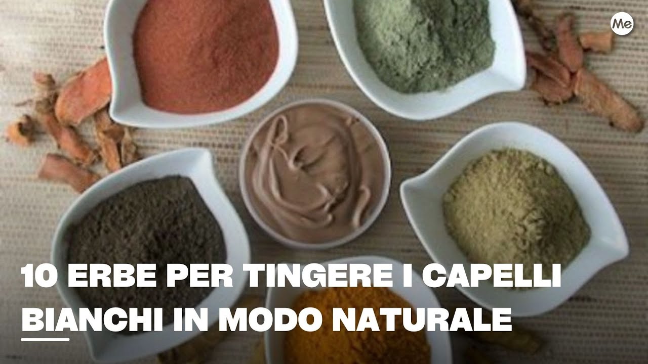 10 erbe per tingere i capelli bianchi in modo naturale