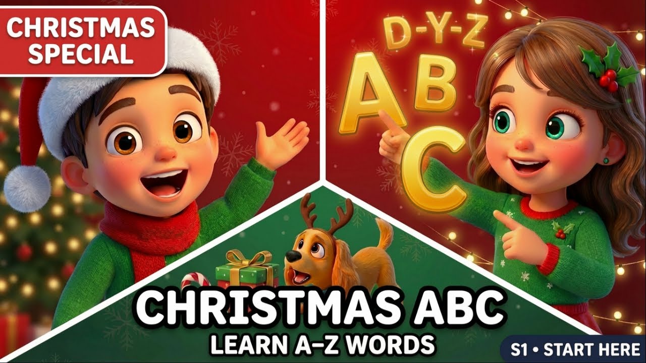 Christmas ABC Song for Kids | Sing Along with LEO and LUMA's Alphabet Adventure🎄