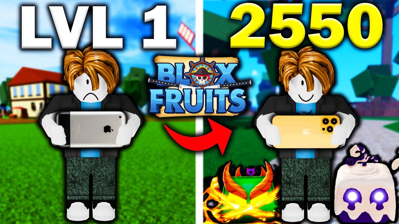 Noob To Max On MOBILE In Blox Fruits